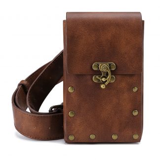 brown simple waist bag for sale